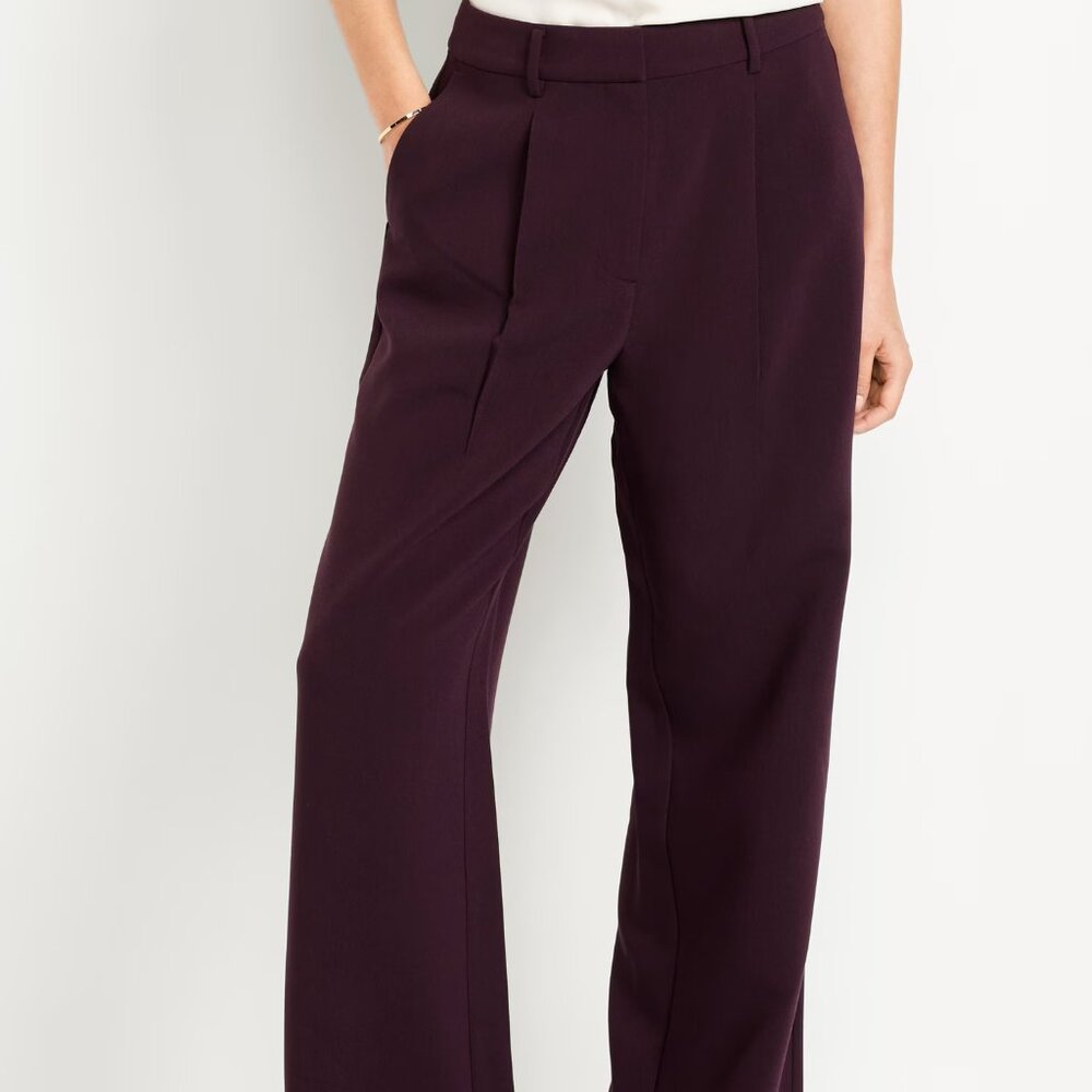 Extra High-Waisted Taylor Wide-Leg Trouser Pants